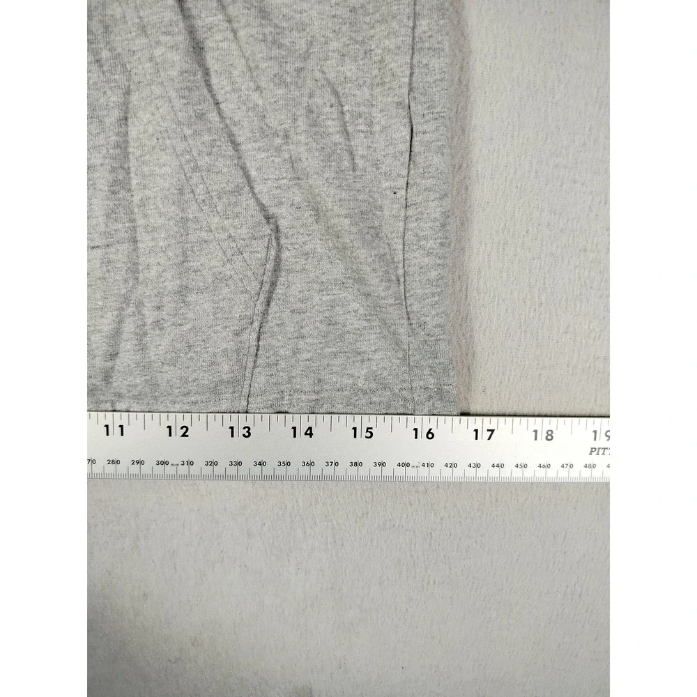 Nike Sweatshirt Youth Large Gray 1/4 Zip Lightweight Jersey Pullover Swoosh Logo